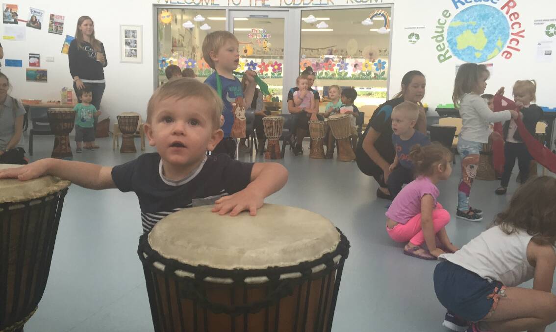 Collie Early Education Centre hosted an African Drumming Session with kids from Collie, Bunbury and Mandurah. 