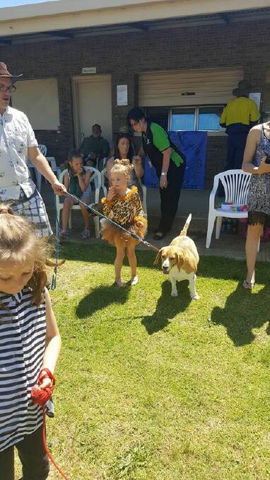 Pets and owners grace the pet parade at this year's Collie Show. 