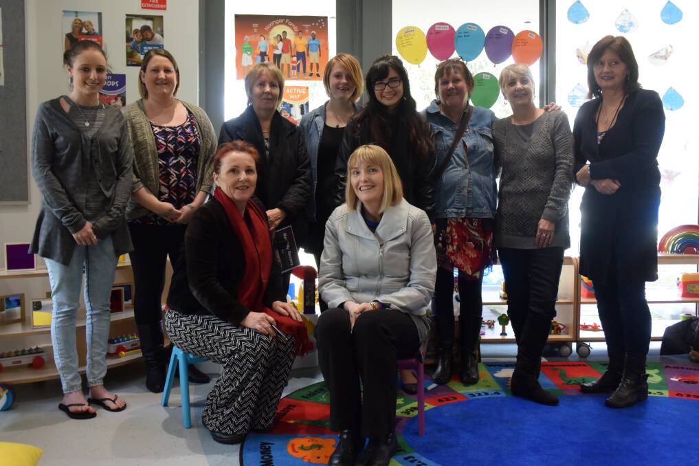 Team effort: New Opportunities for Women students visited the Child and Parent Centre - Collie Valley last week for the official launch. Photo: Thomas Munday.  
