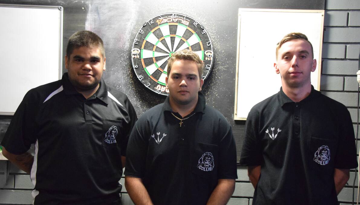 Collie darts players Jarred Northover, Trevor Turvey and Joshua Franks travelled to Victoria to compete in the under 25 national championships.