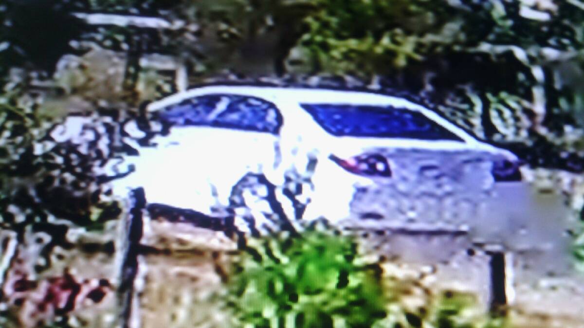 The vehicle believed to have been used by the men. Photos supplied.