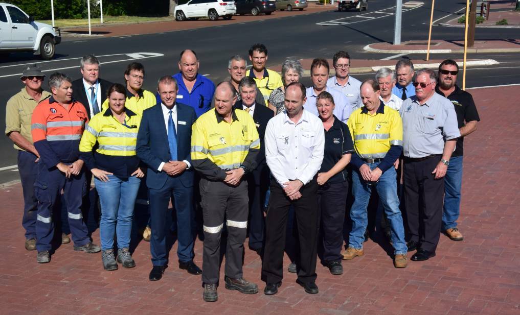 Safety conscious: IRSASW and Shire of Collie personnel came together for a meeting at the council's offices last month. Photo: Thomas Munday.