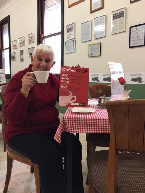 Driver stop: Jeanette McLaren-Hall, Collie Railway Historical Society President, said they were excited to join other Coffee Stops around WA to help target driver fatigue.