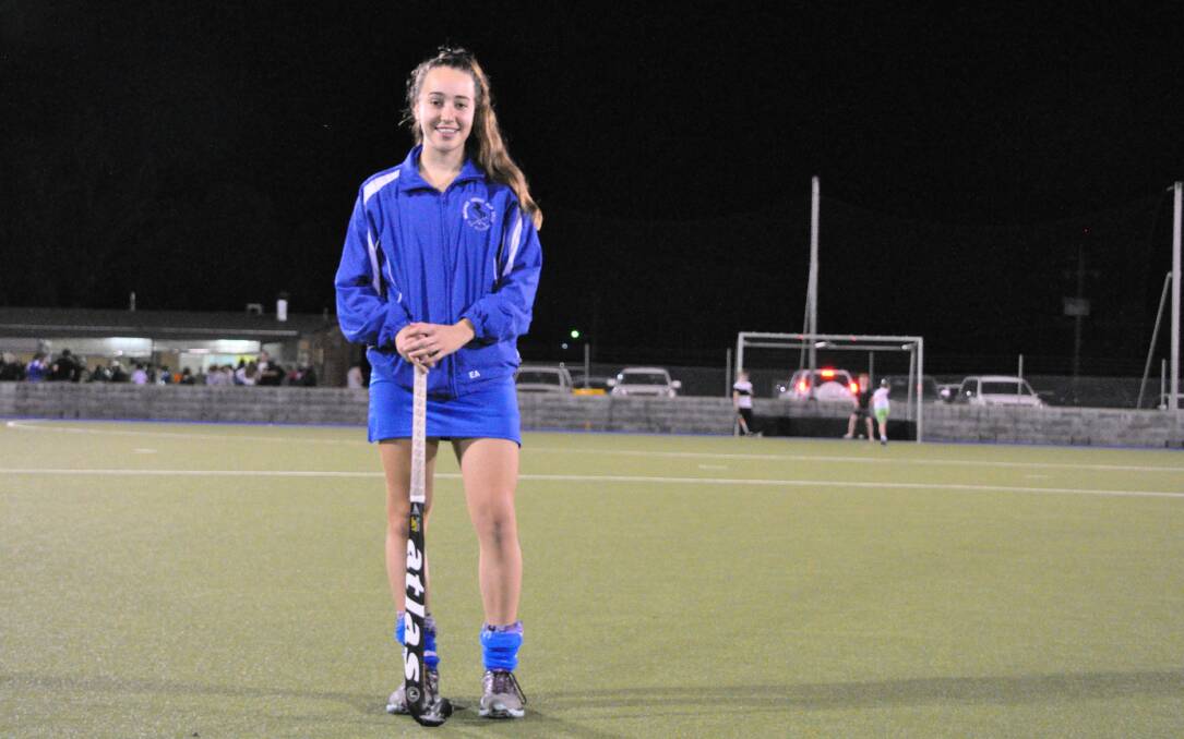 Hockey star: Collie hockey star Emily Antonovich was recently announced as the runner up fairest and best for the South West Hockey League. Photo: Thomas Munday. 