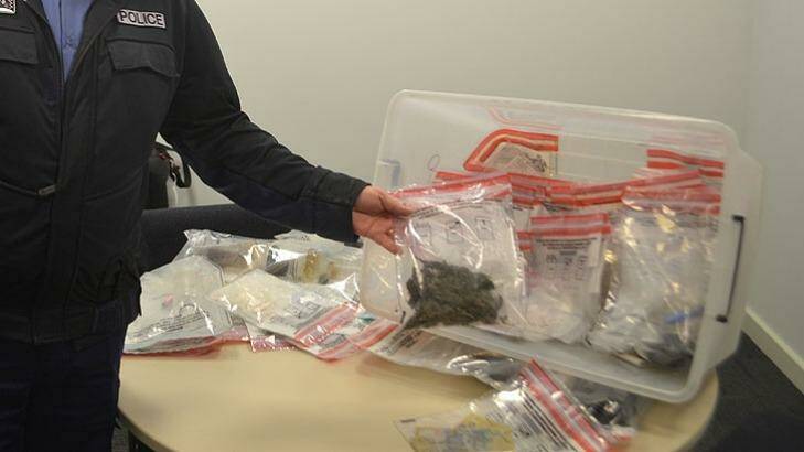 Some of the drugs seized by police during Leavers Week. Photo: Jemillah Bickerton