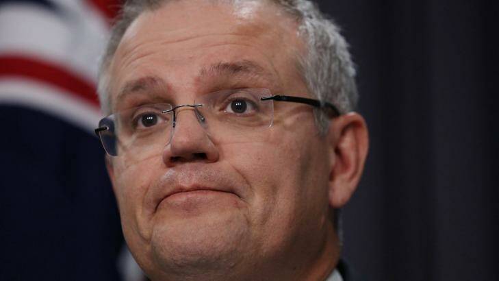 Treasurer Scott Morrison said the fall in GDP was "not just a reminder, not just a wake-up call." Photo: Andrew Meares