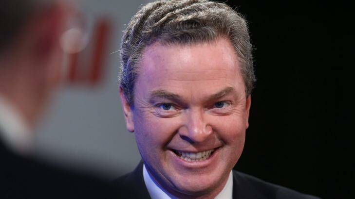 Education Minister Christopher Pyne says Treasurer Joe Hockey is "perfectly entitled" to co-chair the parliamentary friendship group for a republic.  Photo: Andrew Meares