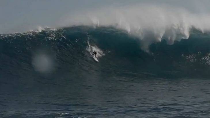 Justin Holland takes on the monster waves off the coast of Gracetown Photo: www.mysurf.tv