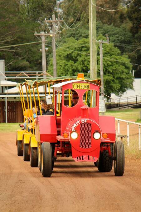Ride along: The Griffin Train was a popular choice among children.