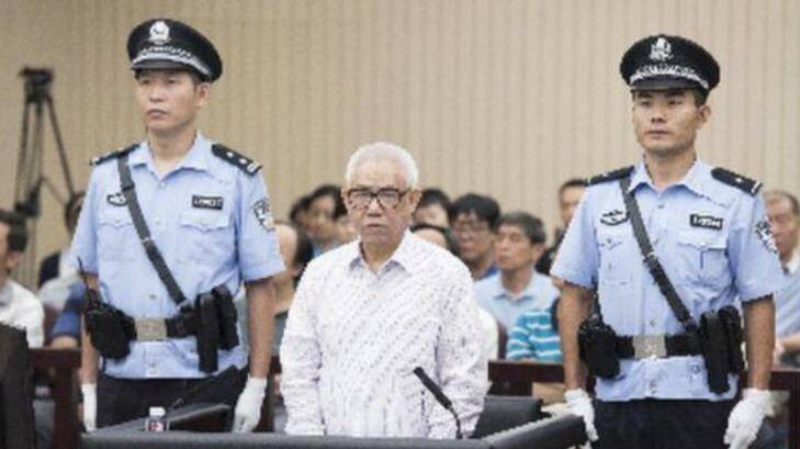 Hu Shigen in the dock. He was jailed for seven-and-a-half years. Photo: Weibo