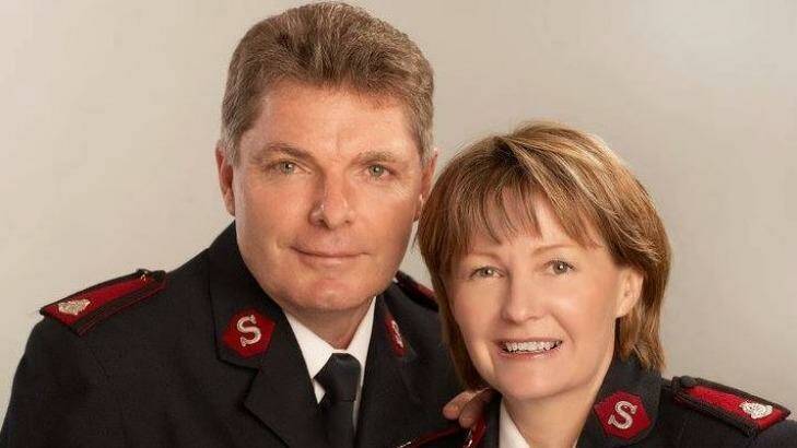 Major Geoff Freind pictured with his wife Lyn. Photo: @CitySalvos