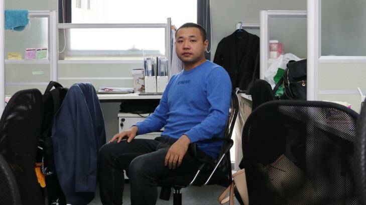 'Beijing's house prices are too high, I can't afford it': real estate agent Shen Kun. Photo: Sanghee Liu