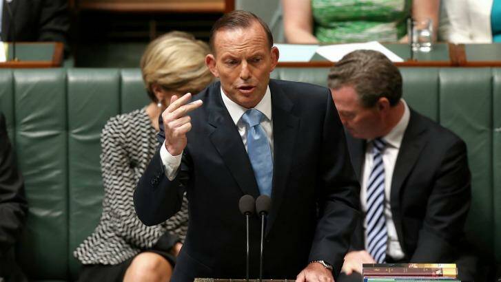 Optimistic: Tony Abbott is said to be in a positive frame of mind as the Government enters a crucial period. Photo: Alex Ellinghausen