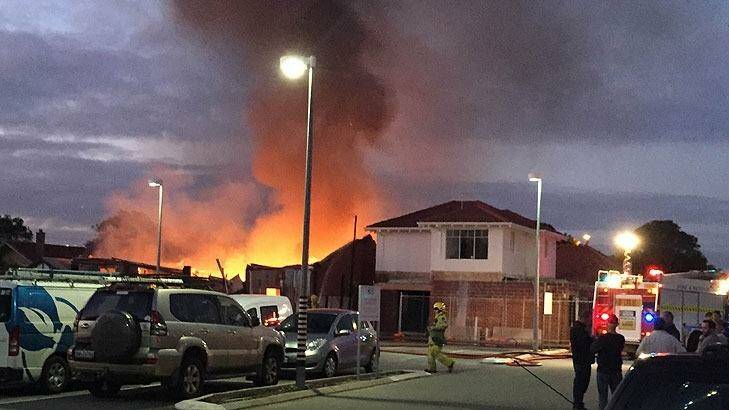 The blaze destroyed a picture framing business in Inglewood Photo: Pippa Doyle