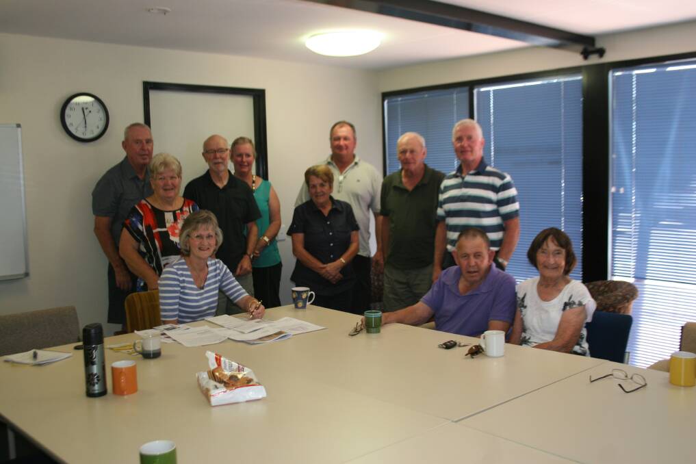 Dedicated: The Collie Parkinson's Support Group meets with co-ordinator Debra Jack front-left.