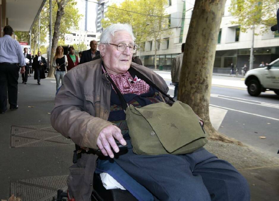 Robert Kingsley Whitehead outside the Melbourne Magistrates Court earlier this year.  Photo: Eddie Jim