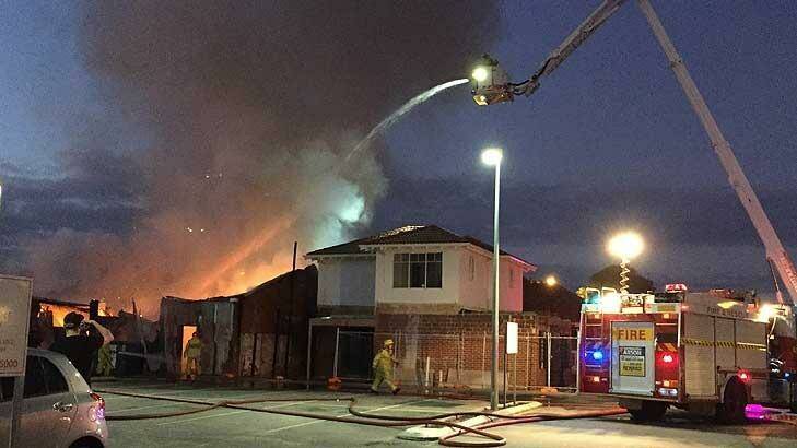 Miraculously, nearby homes escaped damage from the fire on Thursday evening Photo: Pippa Doyle