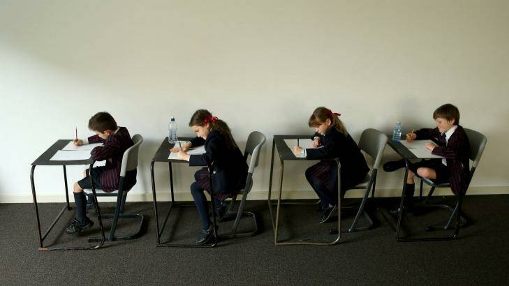 Students sit an exam. Photo: Pat Scala