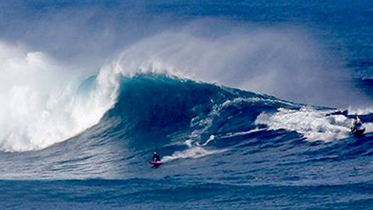 Tow-in surfing to ride the monster waves in WA's decade swells.  Photo: www.surfingmargaretriver.com 