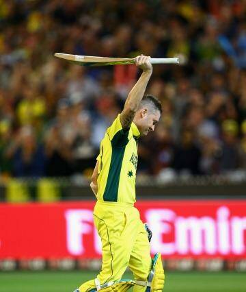Michael Clarke walks off the field for the last time as an Australian one-day player after being dismissed by Matt Henry in the  World Cup final at the MCG on Sunday.  Photo: Cameron Spencer