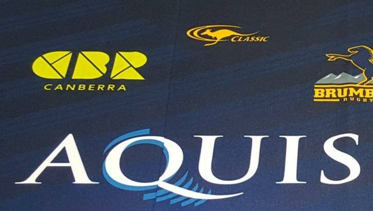 A closer look at the ACT Brumbies' 2016 Super Rugby jersey, which was launched on Tuesday. Photo: Supplied