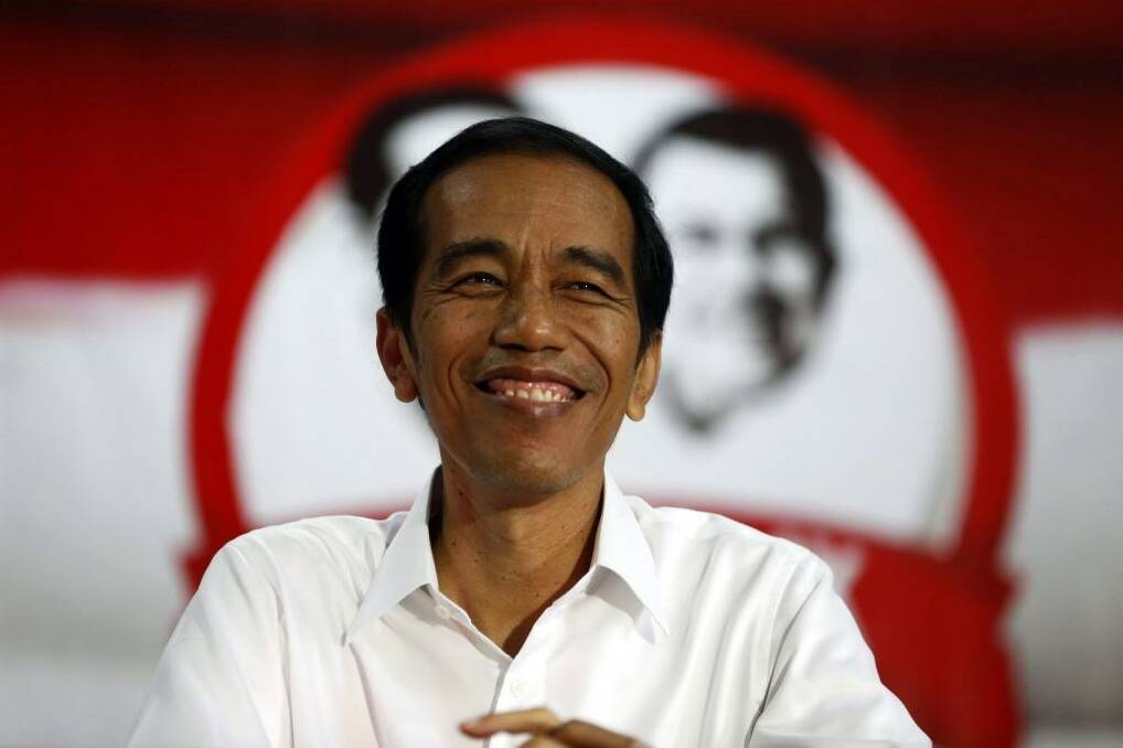 Joko "Jokowi" Widodo:  Speaks in an unpolished baritone and has a wide smile.