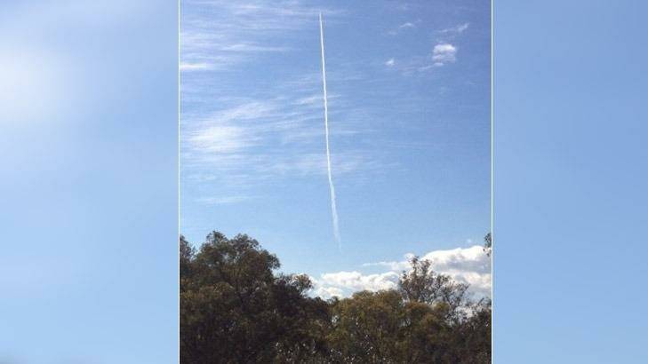 The object over Gingin which captured attention. Photo: Allen Newton