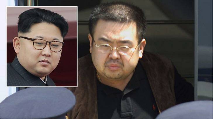Kim Jong-nam and his half-brother Kim Jong-un (inset), who is North Korea's leader.