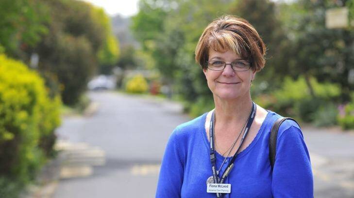 Keep smiling: Palliative care nurse Fiona McLeod says a sense of humour goes a long way in her line of work.