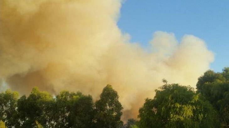 Uduc bushfire in the Shire of Harvey. Photo: Joanne Downey-Barnes