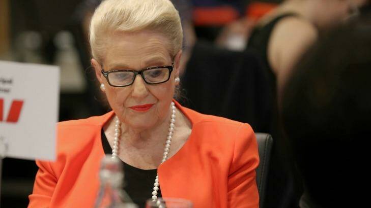 Former Speaker Bronwyn Bishop is among the former pollies eligible for the Life Gold Pass - free taxpayer funded travel. Photo: Alex Ellinghausen