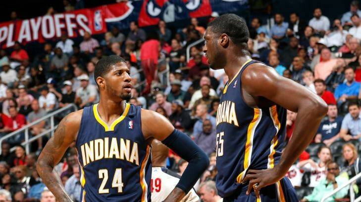 The Pacers have been taunted with chants of "overrated" by Hawks fans.