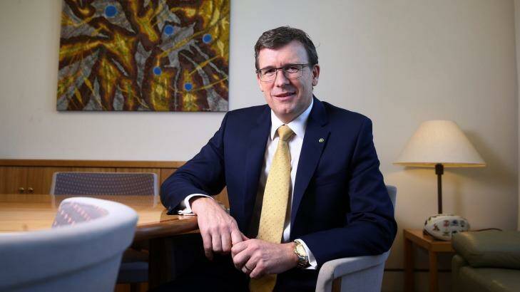 Human Services Minister Alan Tudge has defended Centrelink's automated debt efforts. Photo: Andrew Meares