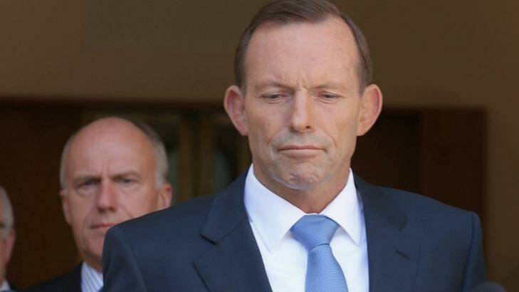 Prime Minister Tony Abbott with senator Eric Abetz.  Photo: Andrew Meares