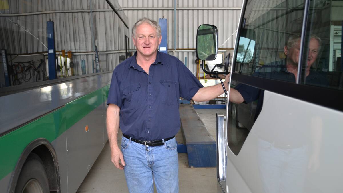 Collie Bus Service owner Graeme Pilatti attributes his success to his workers.