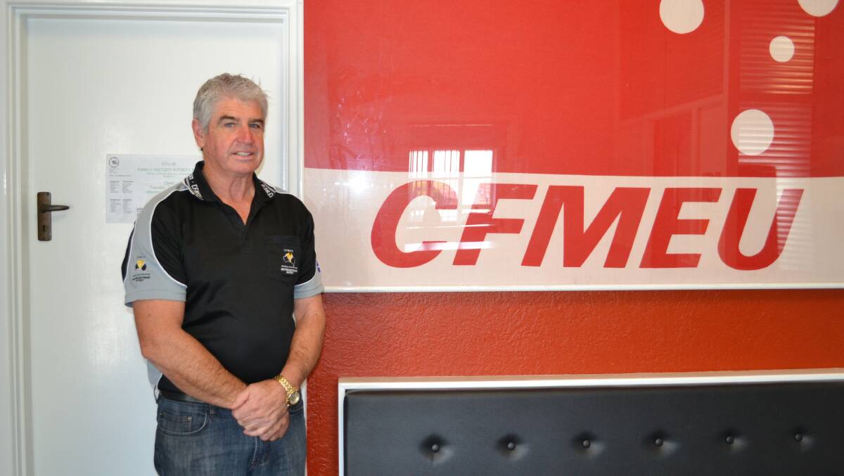 CFMEU district secretary Gary Wood questions the viability of coal exports from Bunbury
