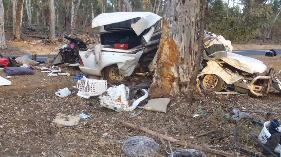 A crash near Collie on Thursday afternoon killed one man and left another in hospital.