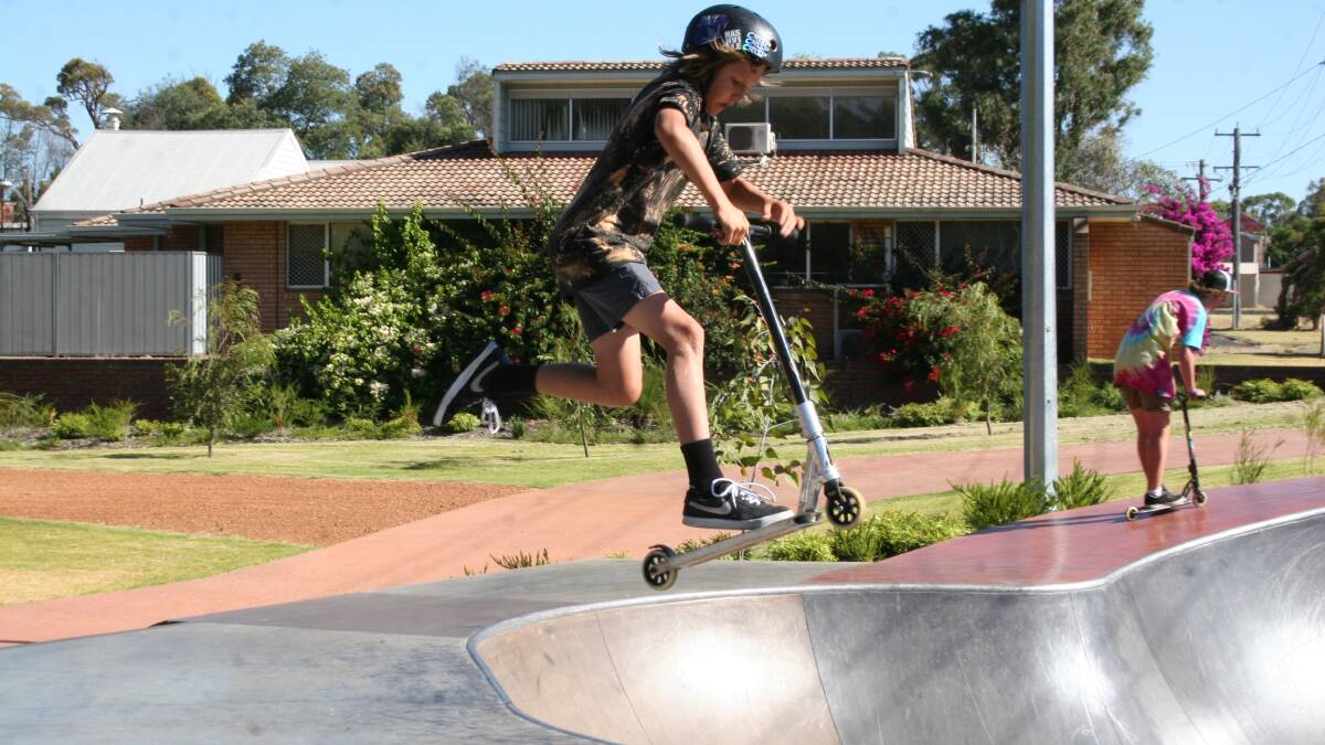 Collie Kids were treated to a skate park workshop