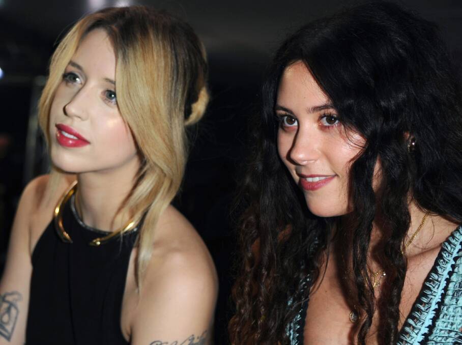 Peaches Geldof and Eliza Doolittle attend the Mark Fast show at London Fashion Week in February. Picture: Getty Images