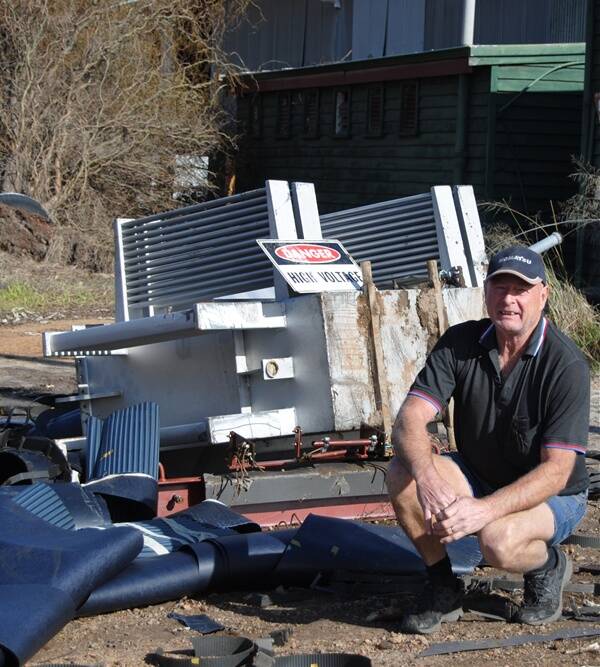 Collie Mining Heritage Group's Kevin Dyer was advised of the theft and damage on Saturday