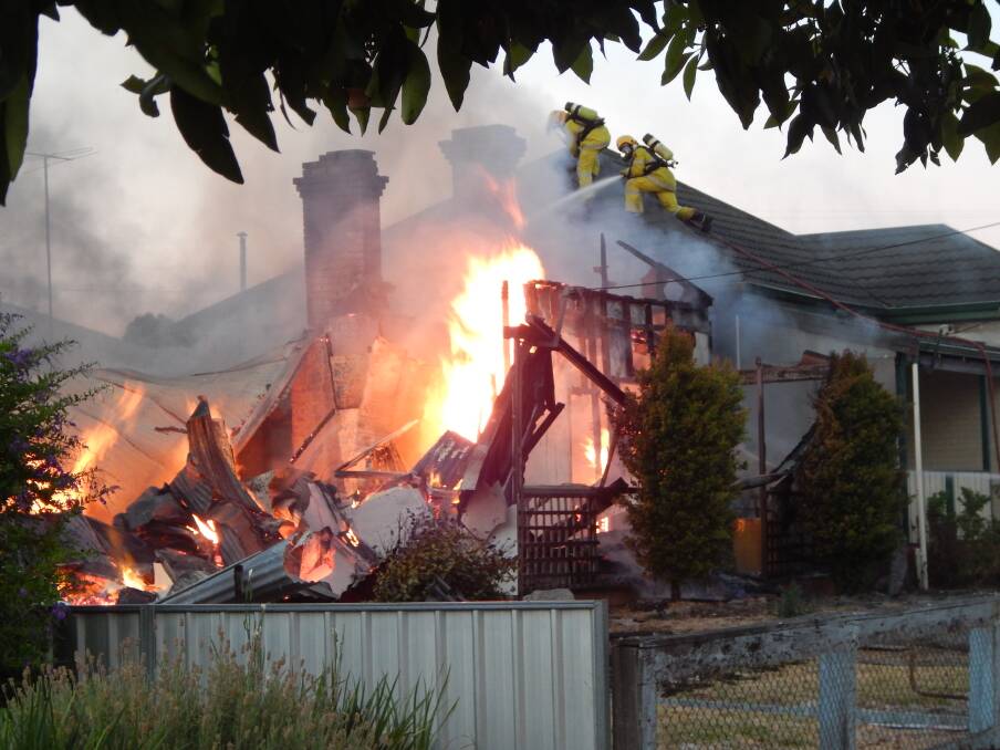 Two houses were destroyed in in an early-morning fire in Collie.