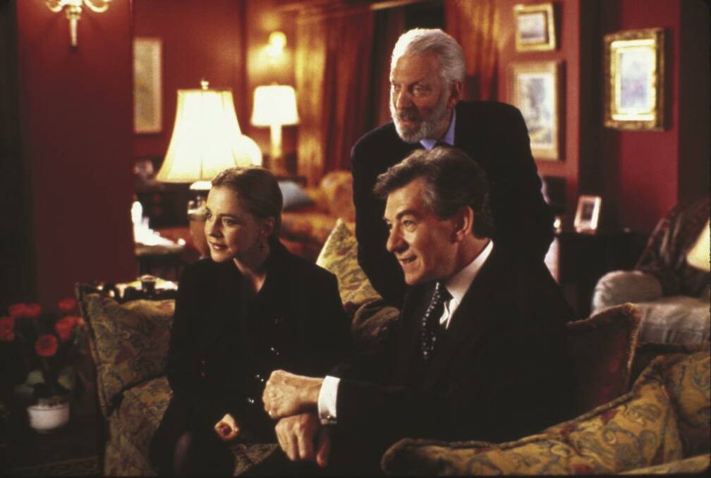 Stockard Channing, Donald Sutherland and Ian McKellan in Six Degrees of Separation. Picture: Supplied