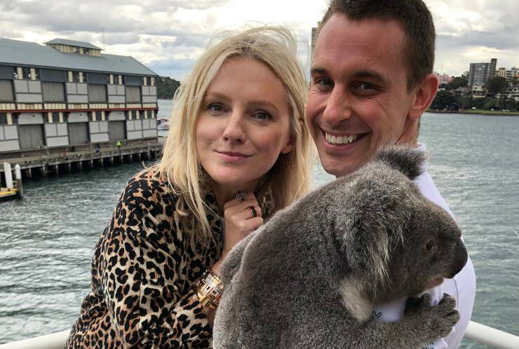 Aussie fashion icon and wildlife-lover Laura Brown with zookeeper Chad Staples. Join them for an Aussie wildlife Q&A at 8am on Sunday, May 17.