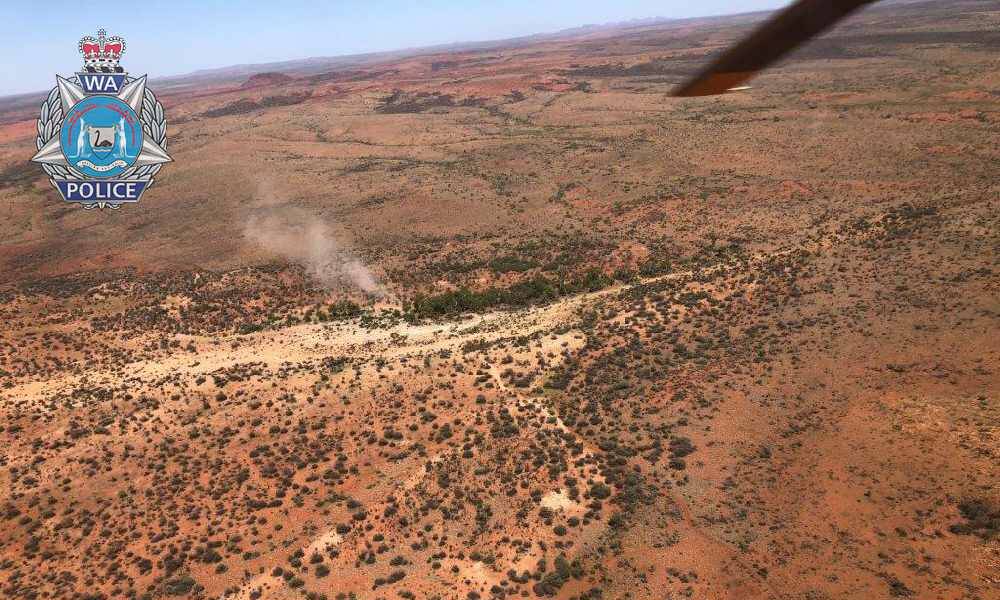From the chopper. Photo: WA Police