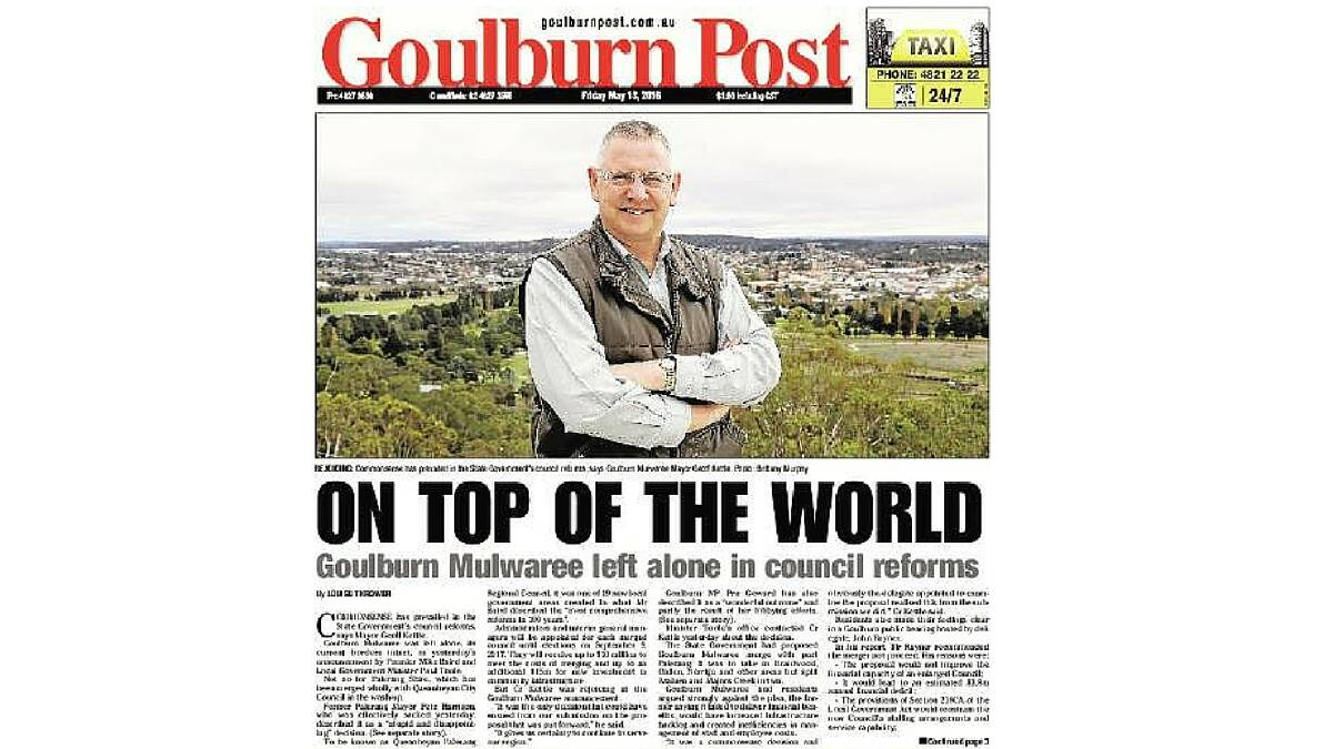 CLICK here: Goulburn Mulwaree left untouched