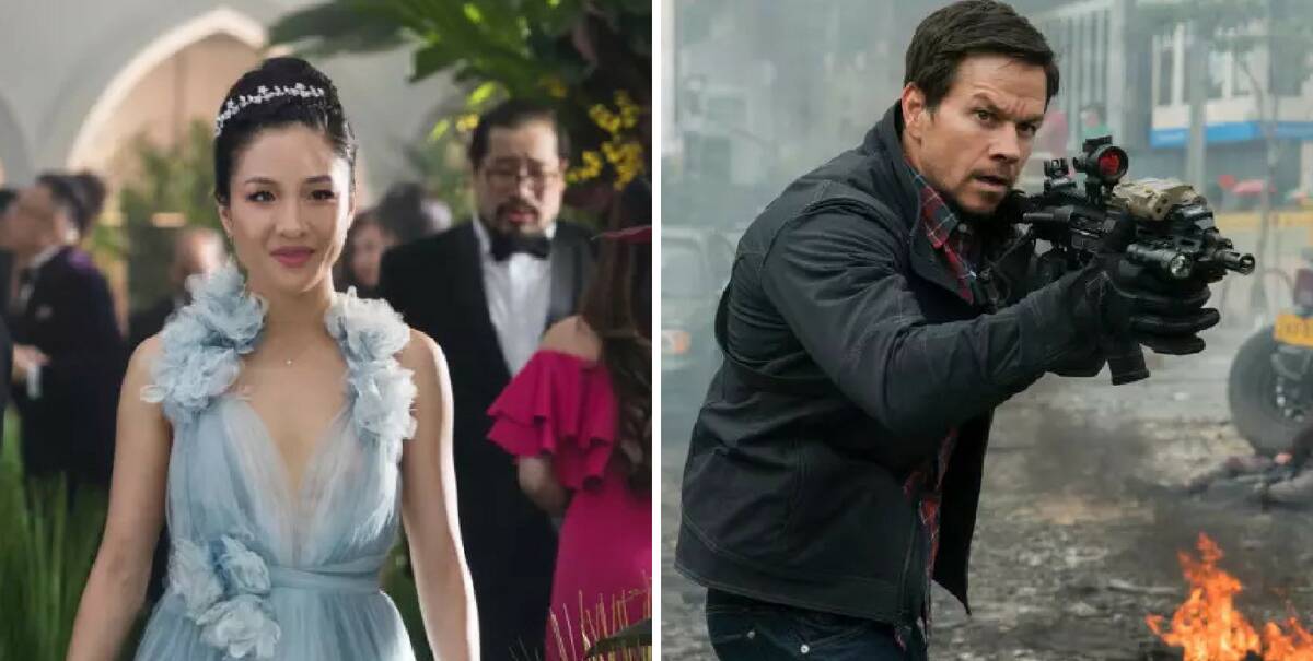 Crazy Rich Asians and Mile 22 are in cinemas now. Photos: Supplied. 