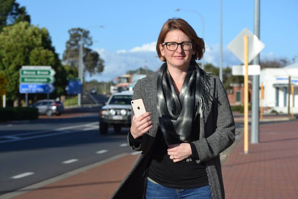 Safe and sound: Industry Road Safety Alliance - South West project manager Sarah Stanley. Photo: Collie Mail. 