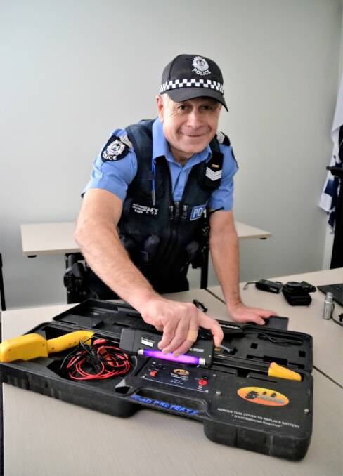 Protect your property: South West Community Engagement Senior Constable Neale Horsley. Photo: Emily Sharp.