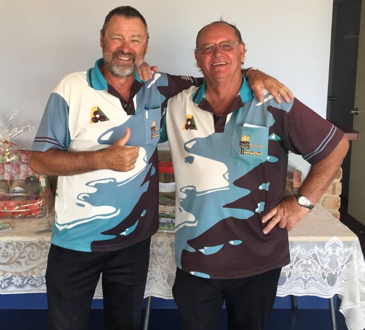 Happy: Winners of the Reubens News Championship Pairs were skip Gary Keep and lead Ron Guilfoyle.
