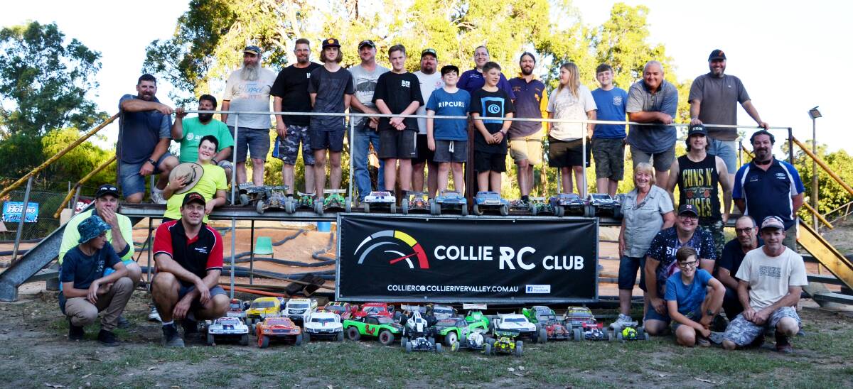 Just some of the members of the Collie Radio Control Club.